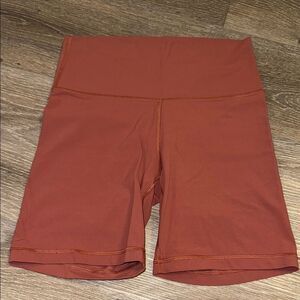 Aritzia Brown Bike Shorts High-Waisted Stretch
